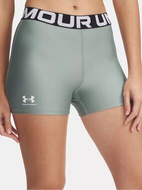 Under Armour Women's Sage Green HeatGear Compression Shorts